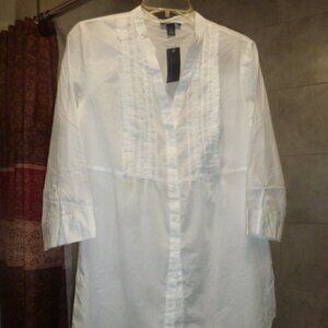 Alyx White Tunic Blouse – XL – NWT – 100% Cotton